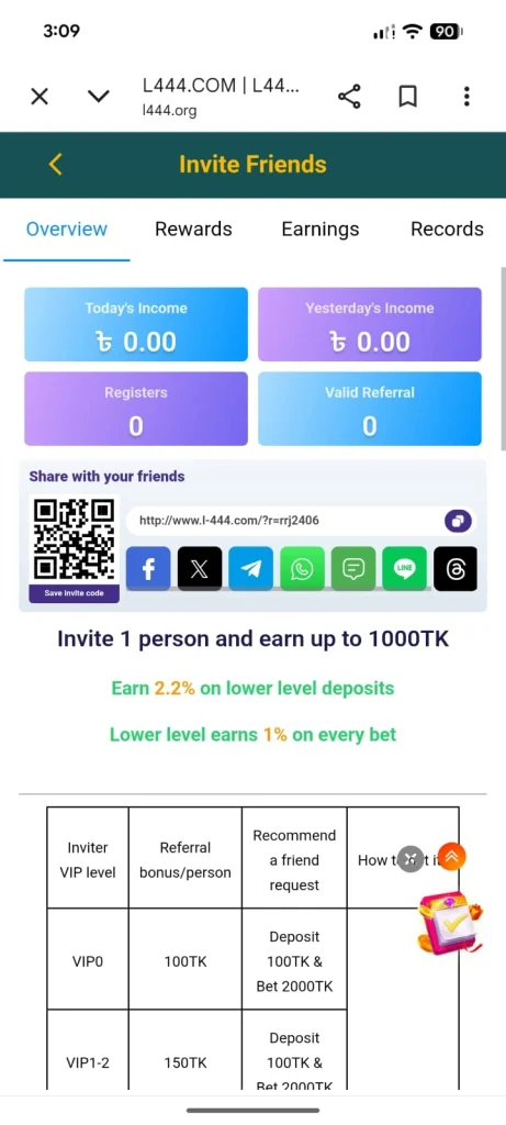 L444 Game Earning Opportunities